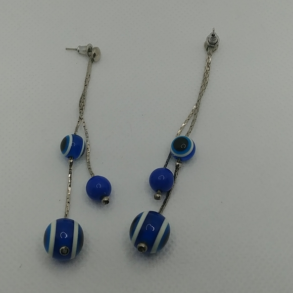 Evil Eye Pierced Earrings - Picture 1 of 4